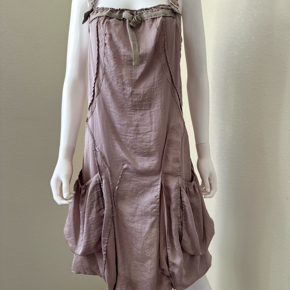 Elegant Mauve Sleeveless Dress